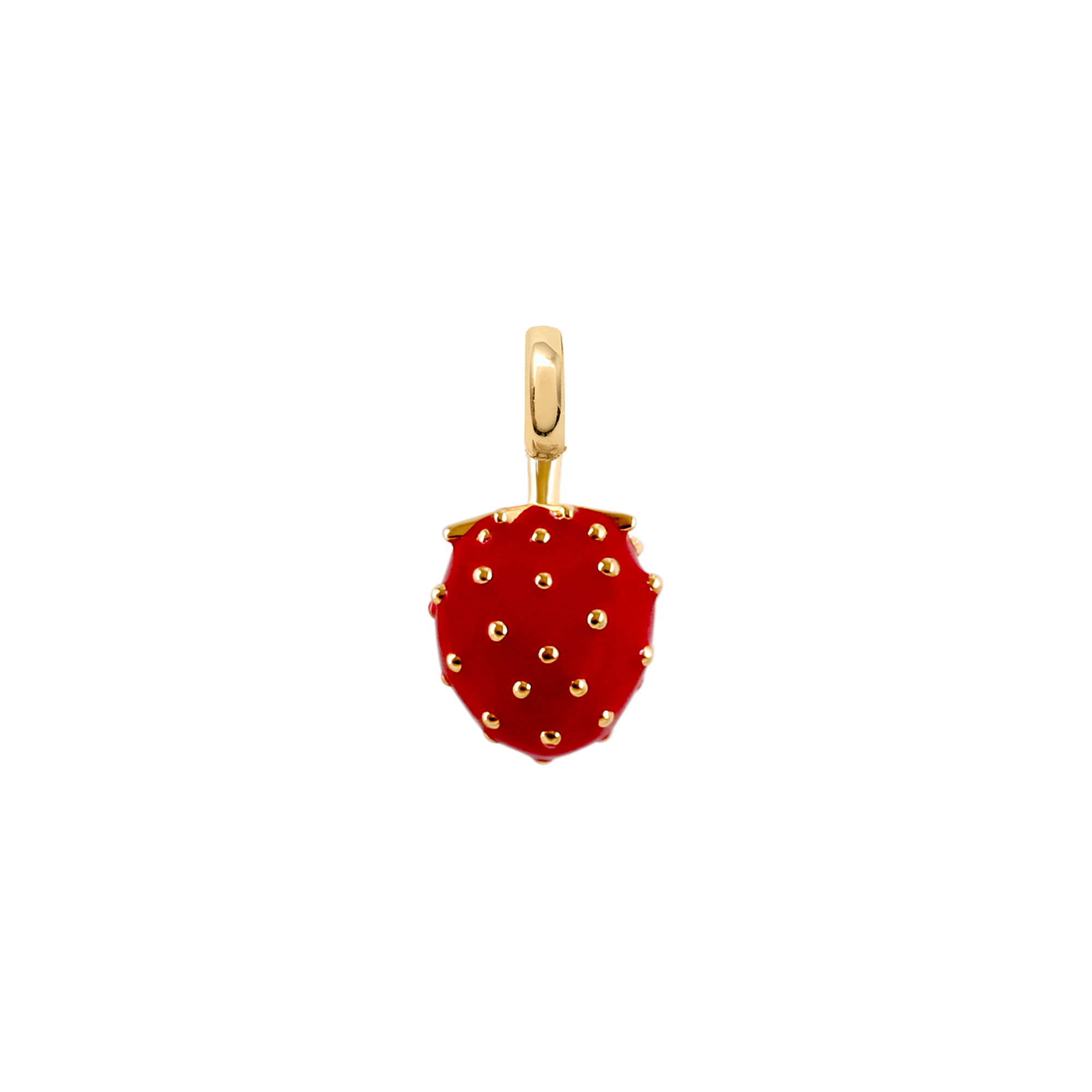 xenox-erdbeere-charm-925-sterlingsilber-18k-vergoldet-rot-xs10487g image 1