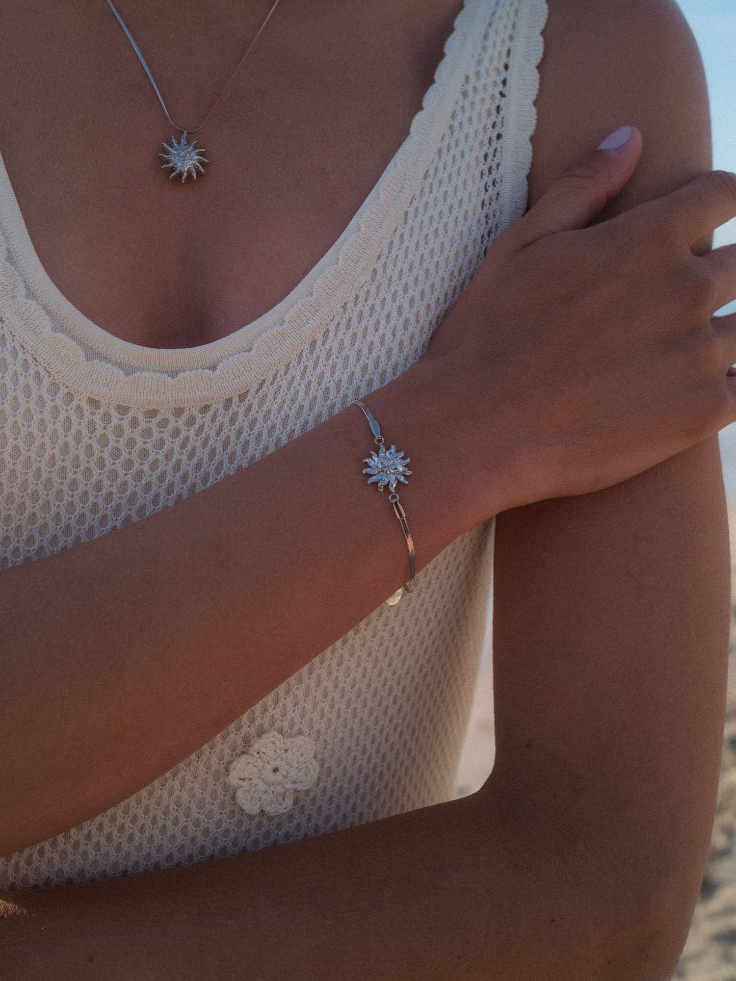 purelei-iconic-sun-armband-snake-chain-16-19-cm-sonnen-charm image 5