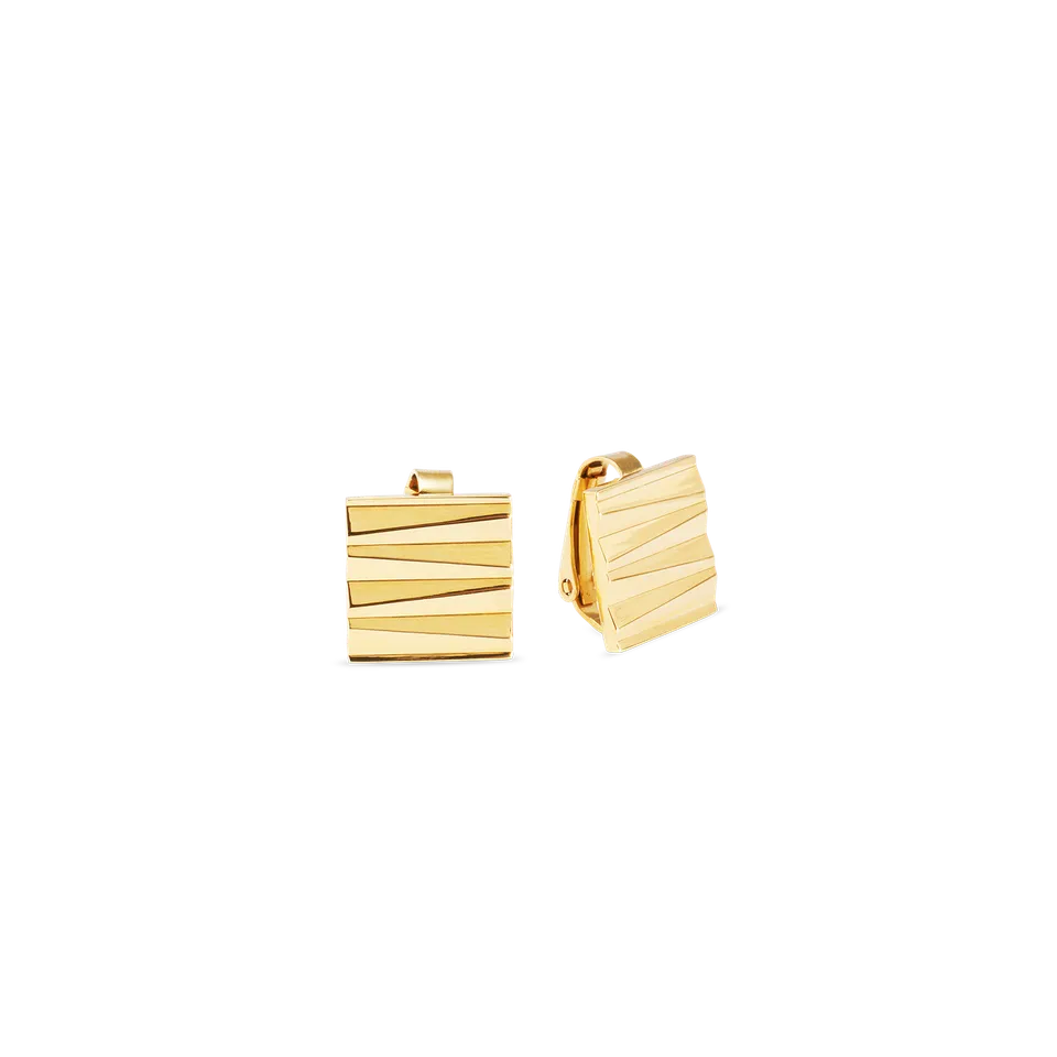 coeur-de-lion-ohrclips-square-wave-gold image 1