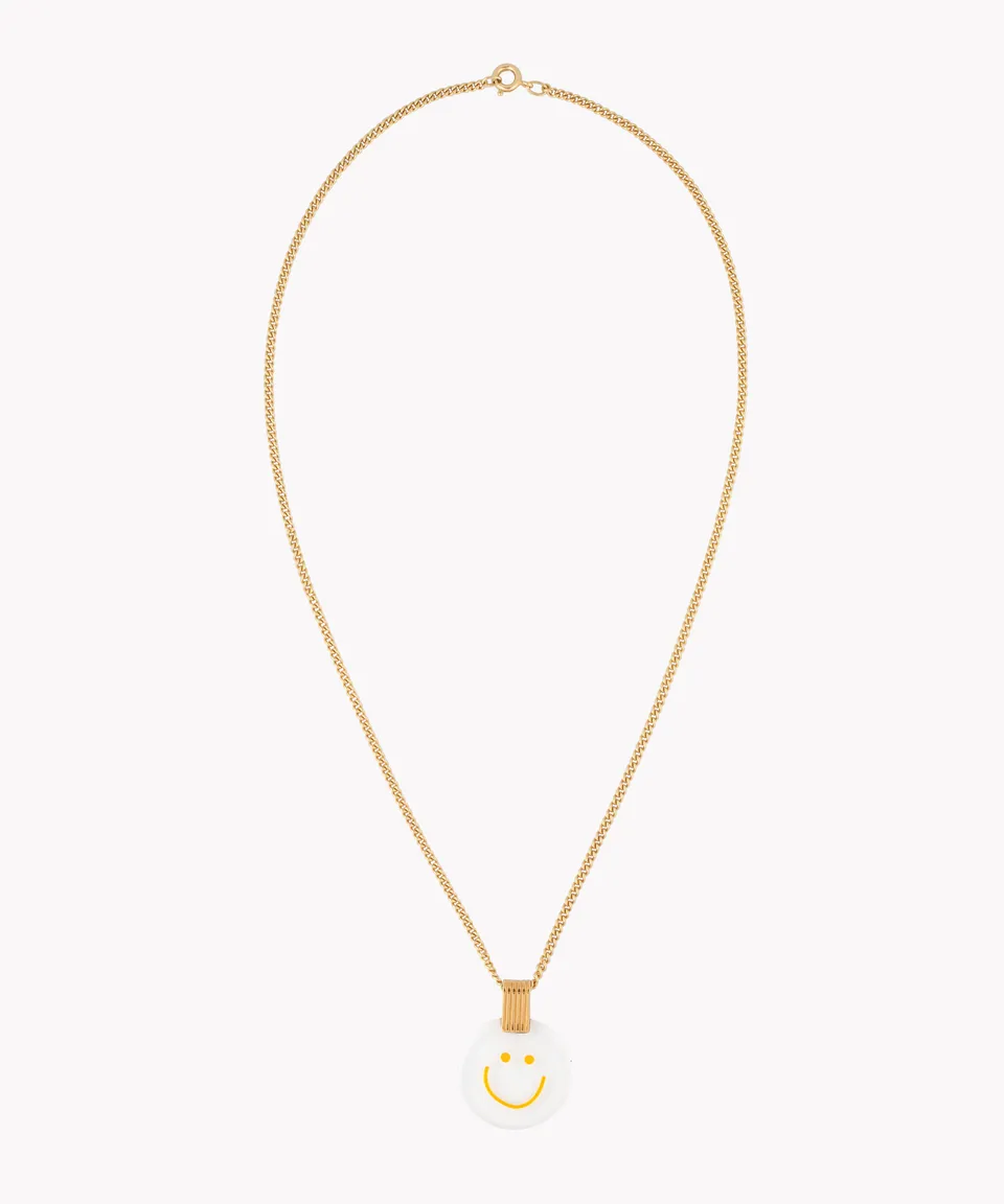 wald-berlin-smilie-dude-medaillon-halskette-gold-43-cm image 1