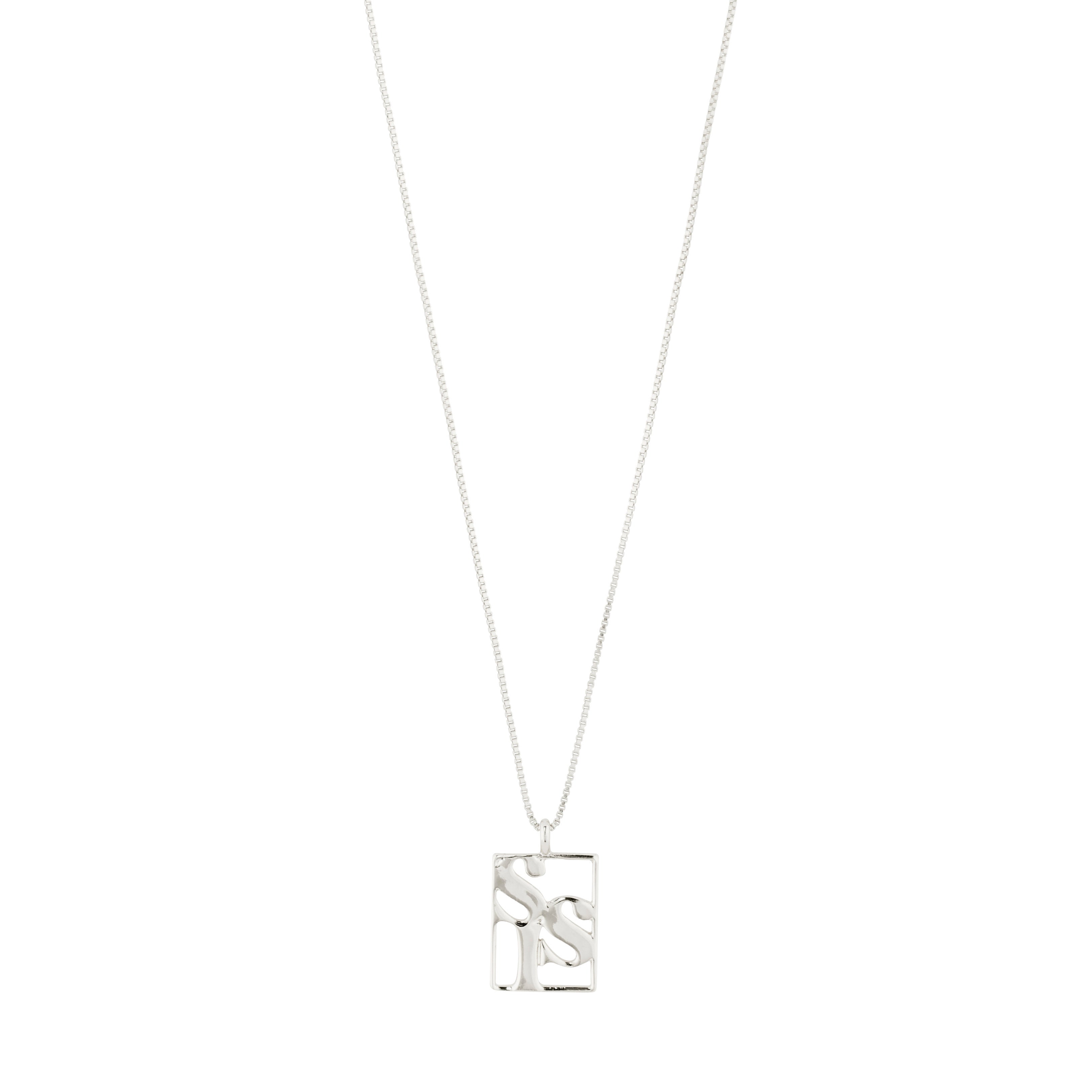 pilgrim-love-tag-sis-halskette-versilbert-anh-nger-kette-40-cm-12-cm image 1