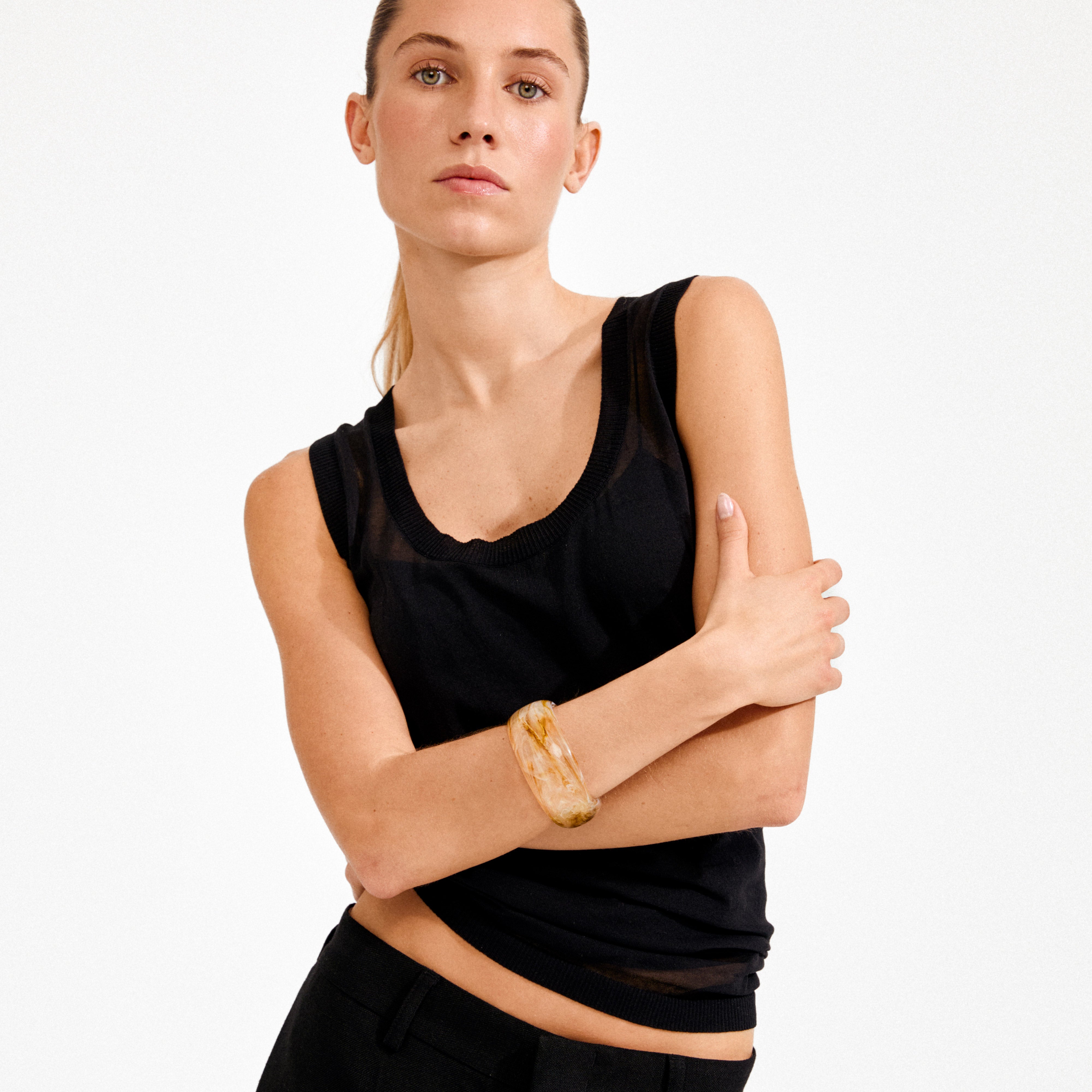 pilgrim-aase-maxi-armreif-cremewei-chunky-bangle image 2