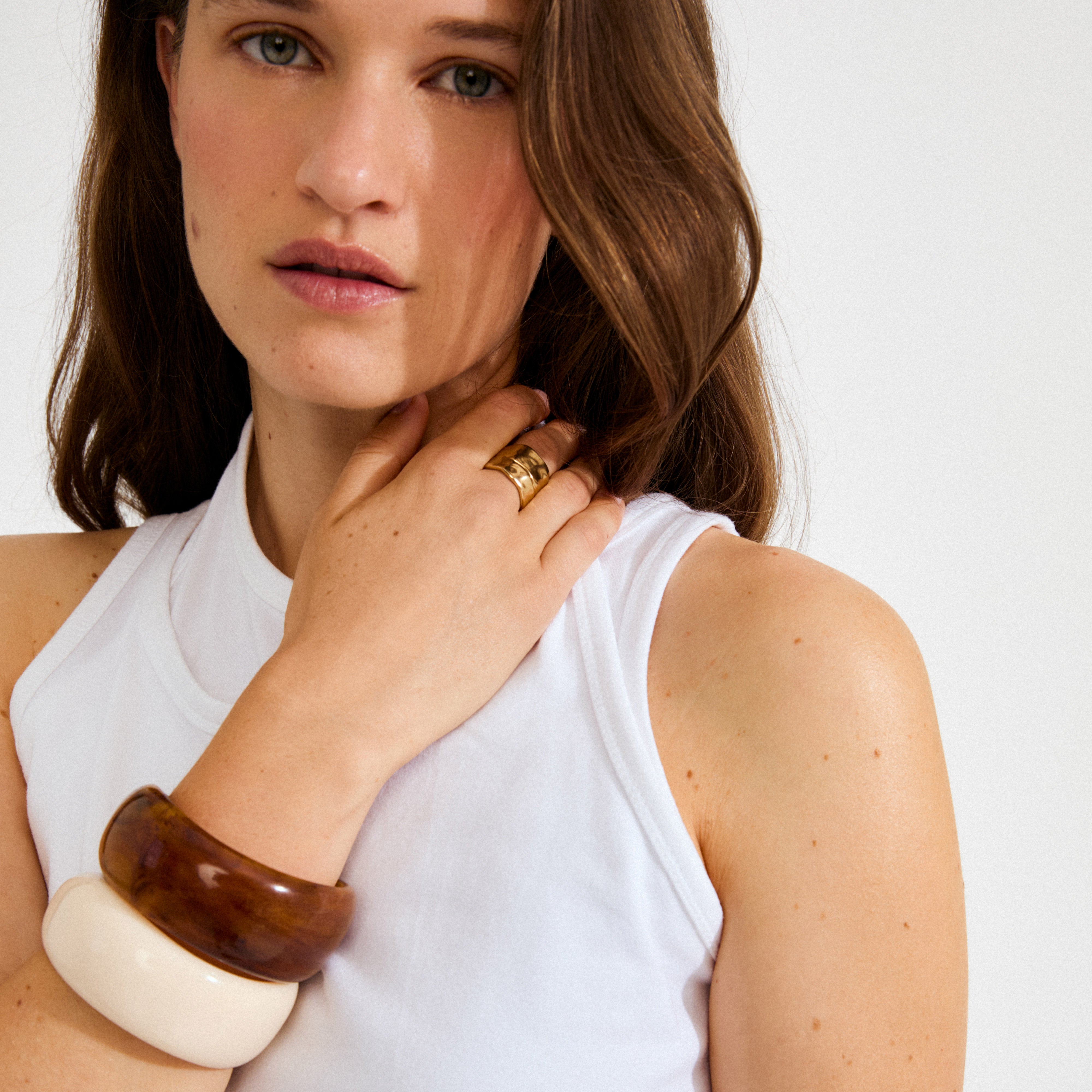 pilgrim-aase-maxi-armreif-beige-chunky-aus-recycling-acryl image 8
