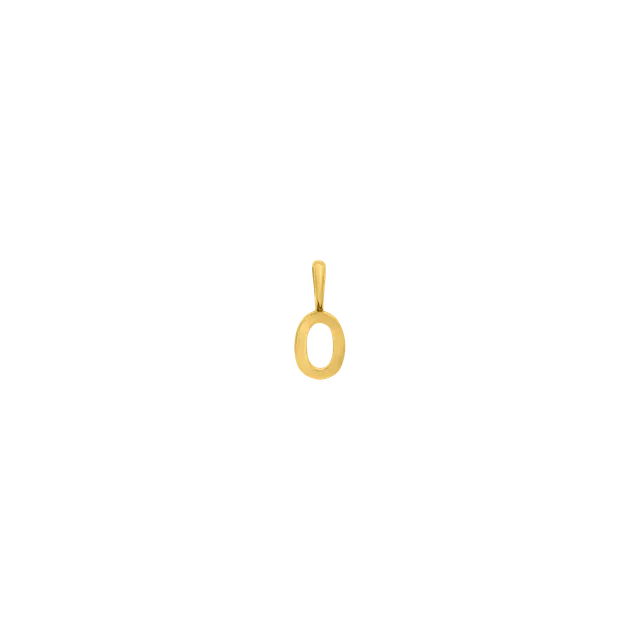xenox-fine-o-letter-anh-nger-585-gelbgold-initial-anh-nger image 1