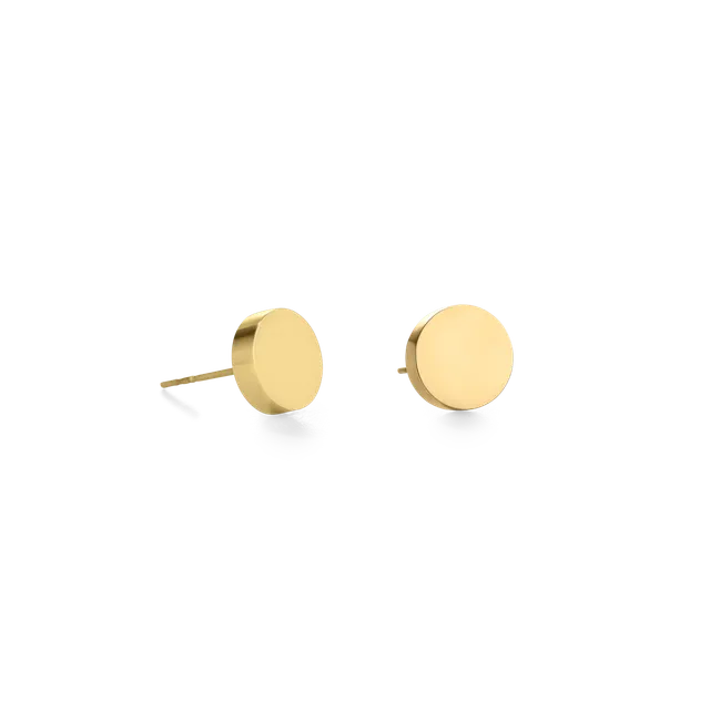 coeur-de-lion-ohrringe-rund-edelstahl-gold-0-8-cm image 1