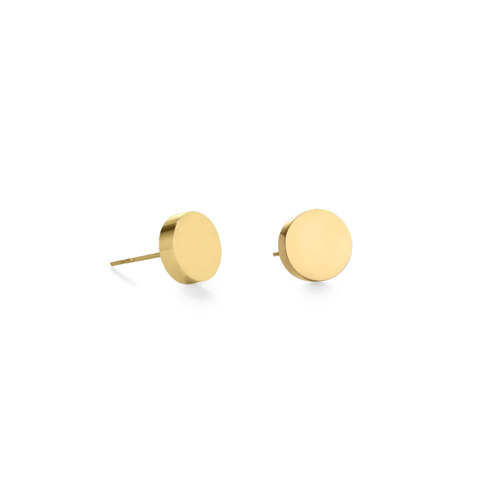 coeur-de-lion-ohrringe-rund-edelstahl-gold-0-8-cm image 1