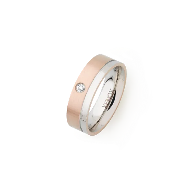 xenox-partnerring-x2109-edelstahl-mit-zirkonia-stein image 1
