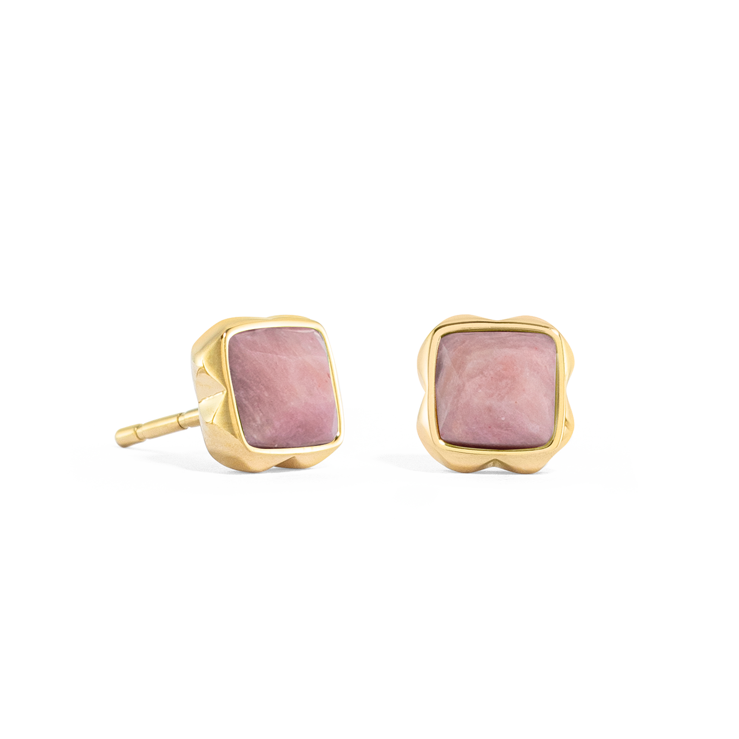 coeur-de-lion-birthstone-juli-ohrringe-rhodochrosit-gold-ohrstecker-0-8-cm image 1
