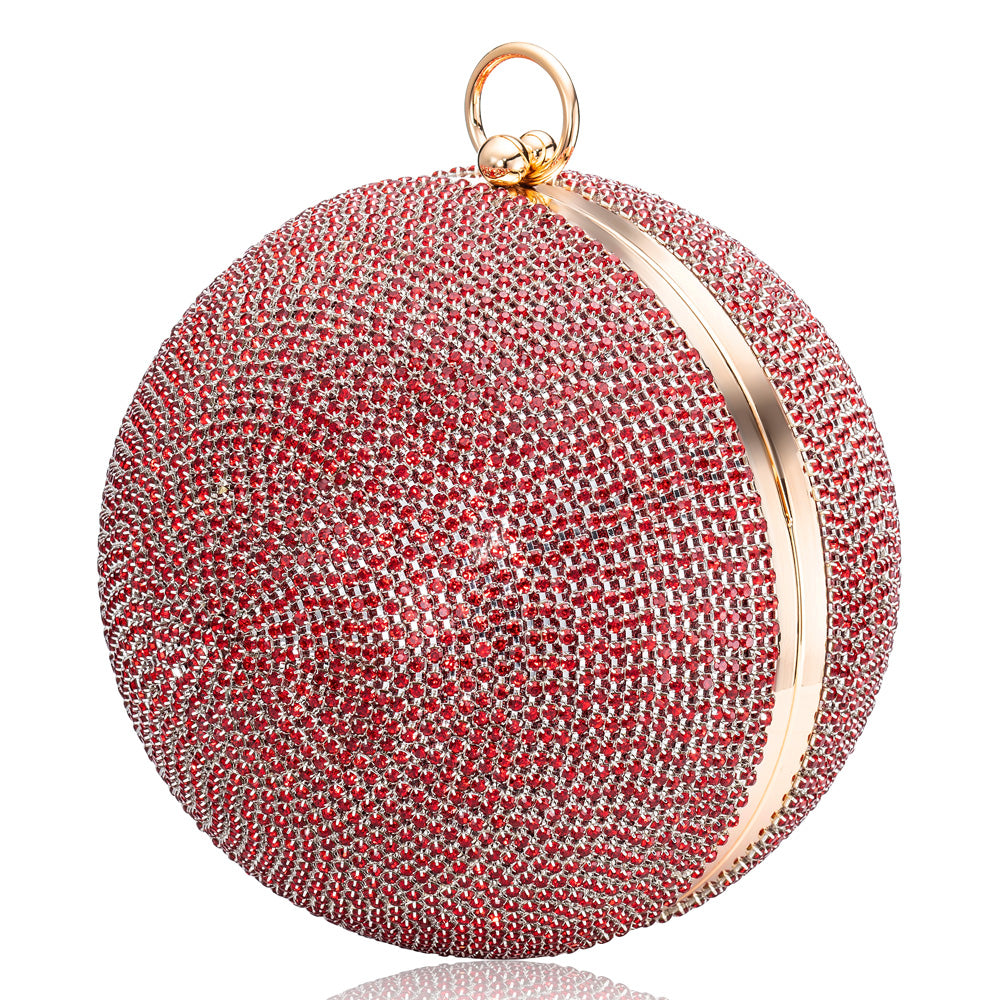 julie-julsen-disco-bag-handtasche-rot-kugel-clutch-mit-zirkonia image 1
