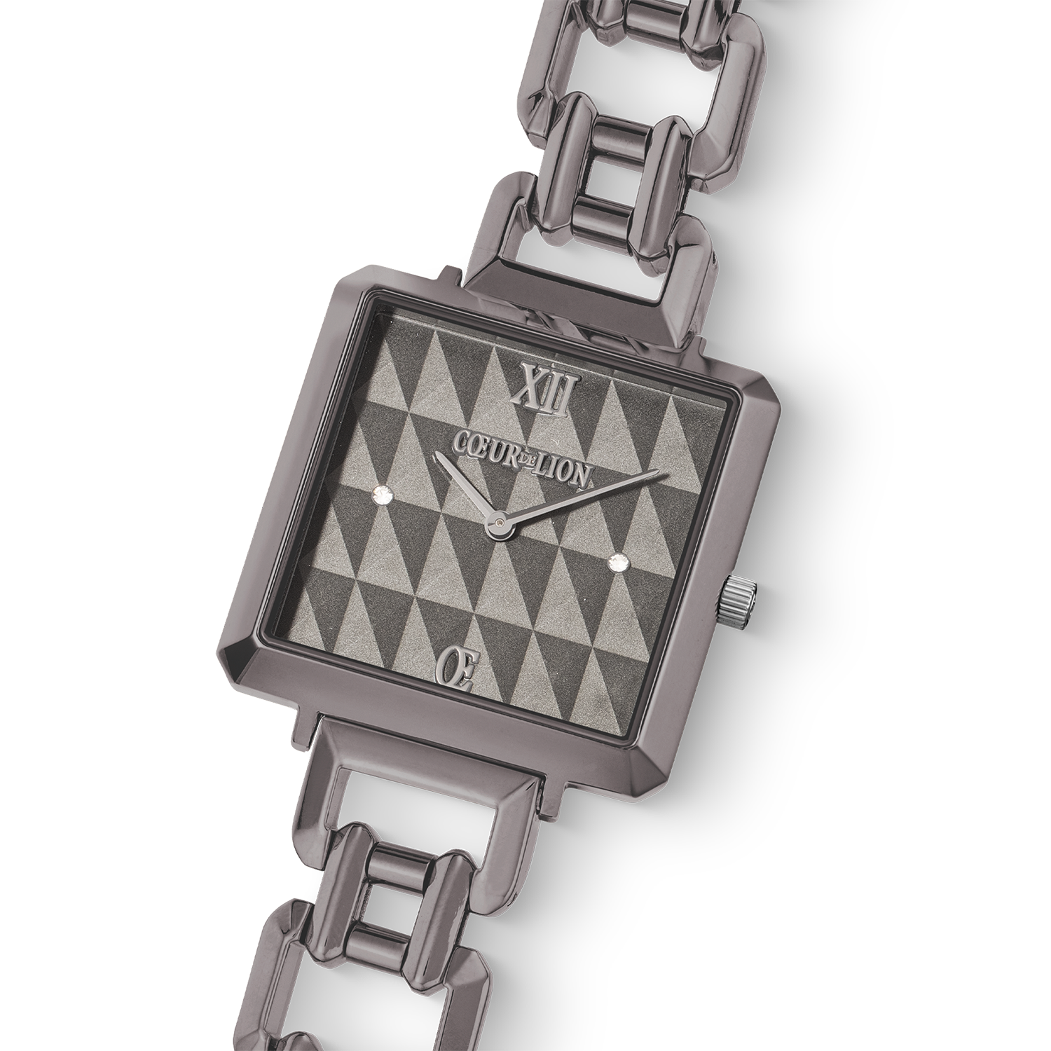 coeur-de-lion-uhr-iconic-cube-spikes-statement-anthrazit image 2