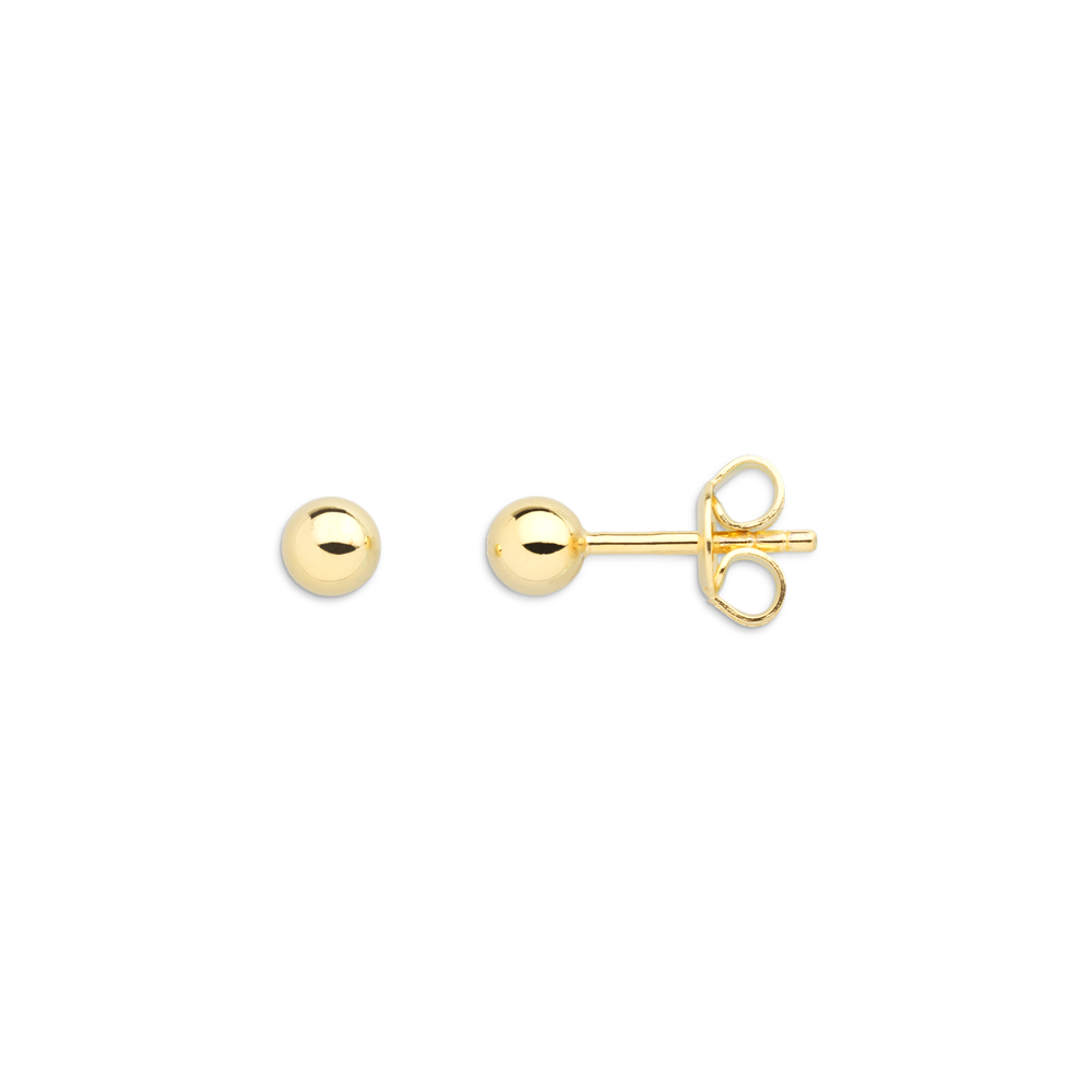 xenox-dot-ohrringe-925-sterlingsilber-18k-vergoldung-kreis-stecker image 1