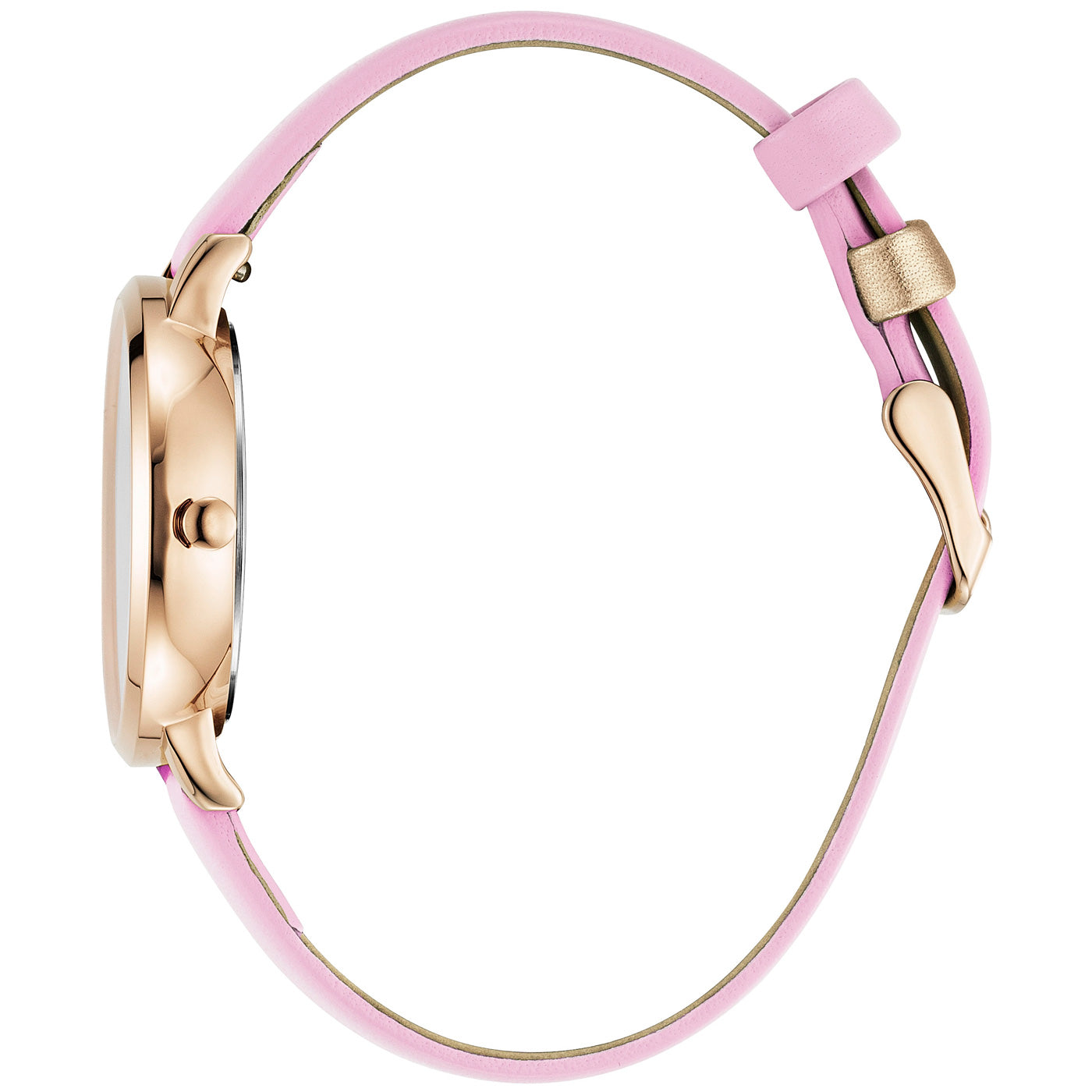 julie-julsen-damenarmbanduhr-little-second-ros-vergoldet-mit-rosa-lederband image 3