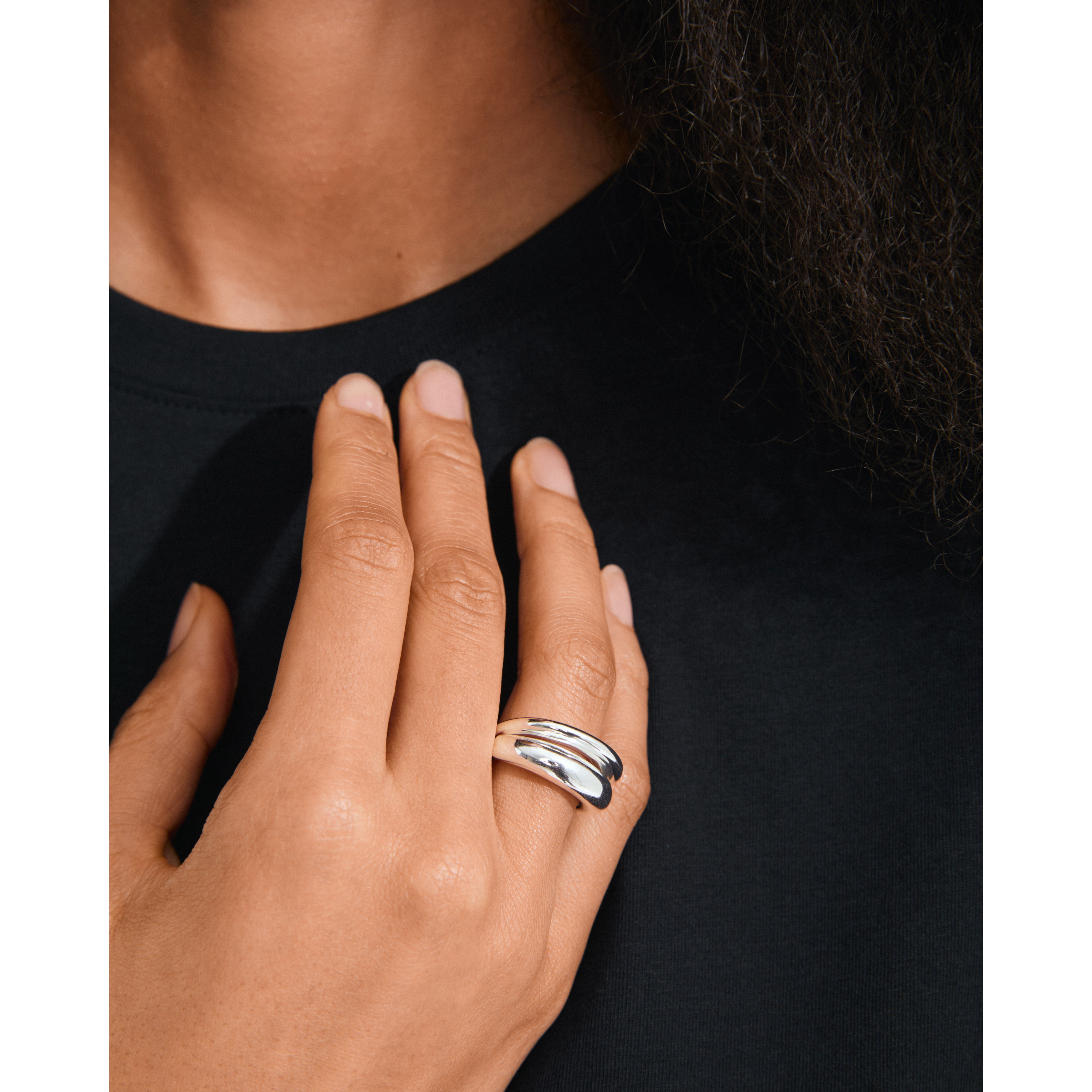 pilgrim-kaisyn-ring-set-2-in-1-versilbert-verstellbar-classic image 2