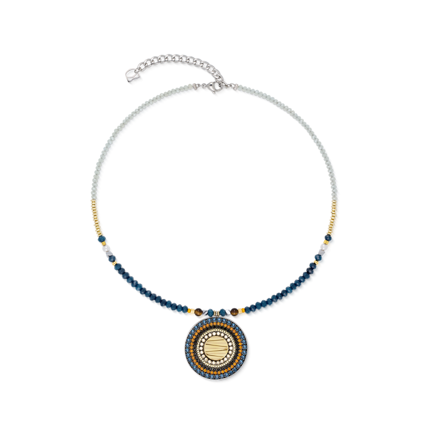 coeur-de-lion-halskette-amulett-modern-future-motion-bicolor-35-mm-42-cm-6-cm image 1