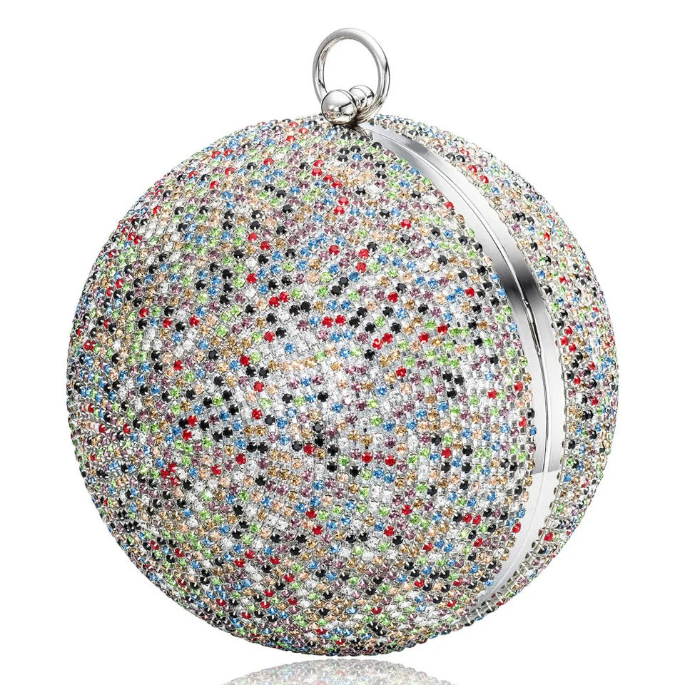 julie-julsen-disco-bag-handtasche-rainbow-kugel-clutch-mit-zirkonia image 1