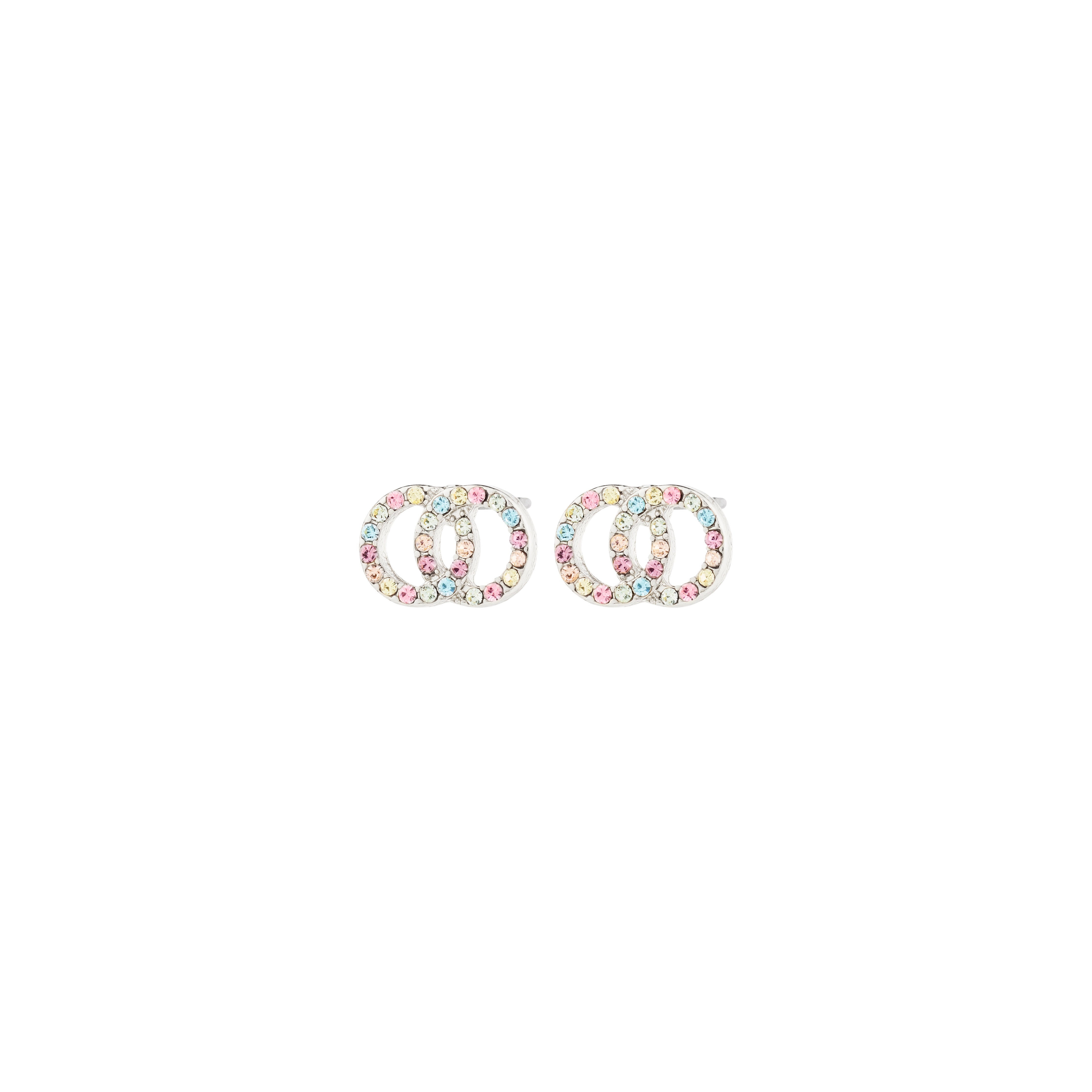 pilgrim-jolina-ohrstecker-versilbert-multicolor image 1