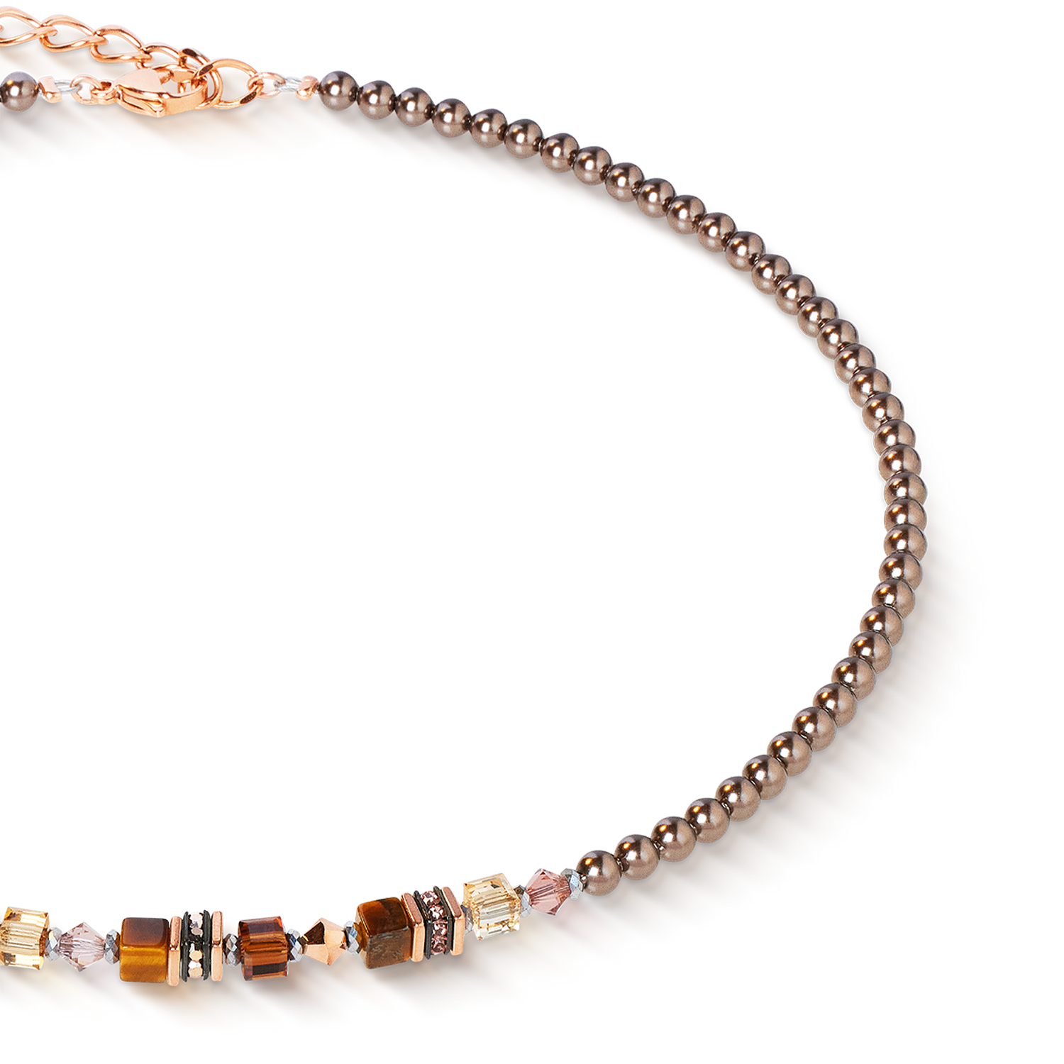 coeur-de-lion-princess-earth-glow-halskette-ros-gold-braun image 2