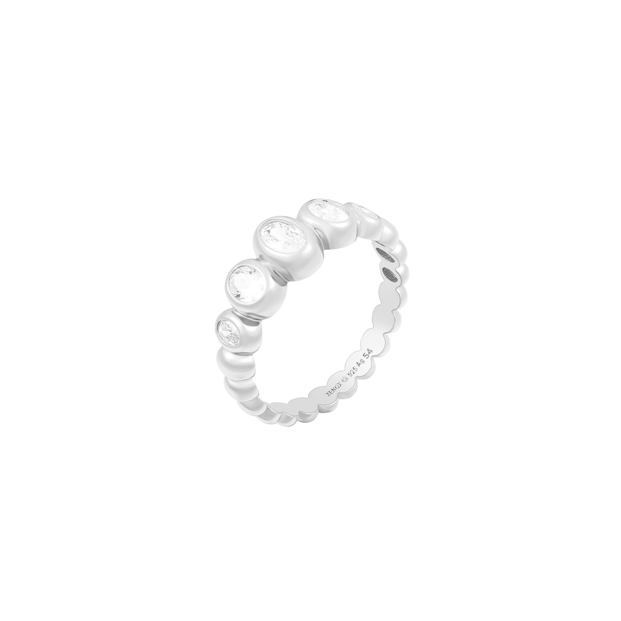 xenox-bubble-glow-ring-925-sterlingsilber-rhodiniert-xs92013-52 image 1