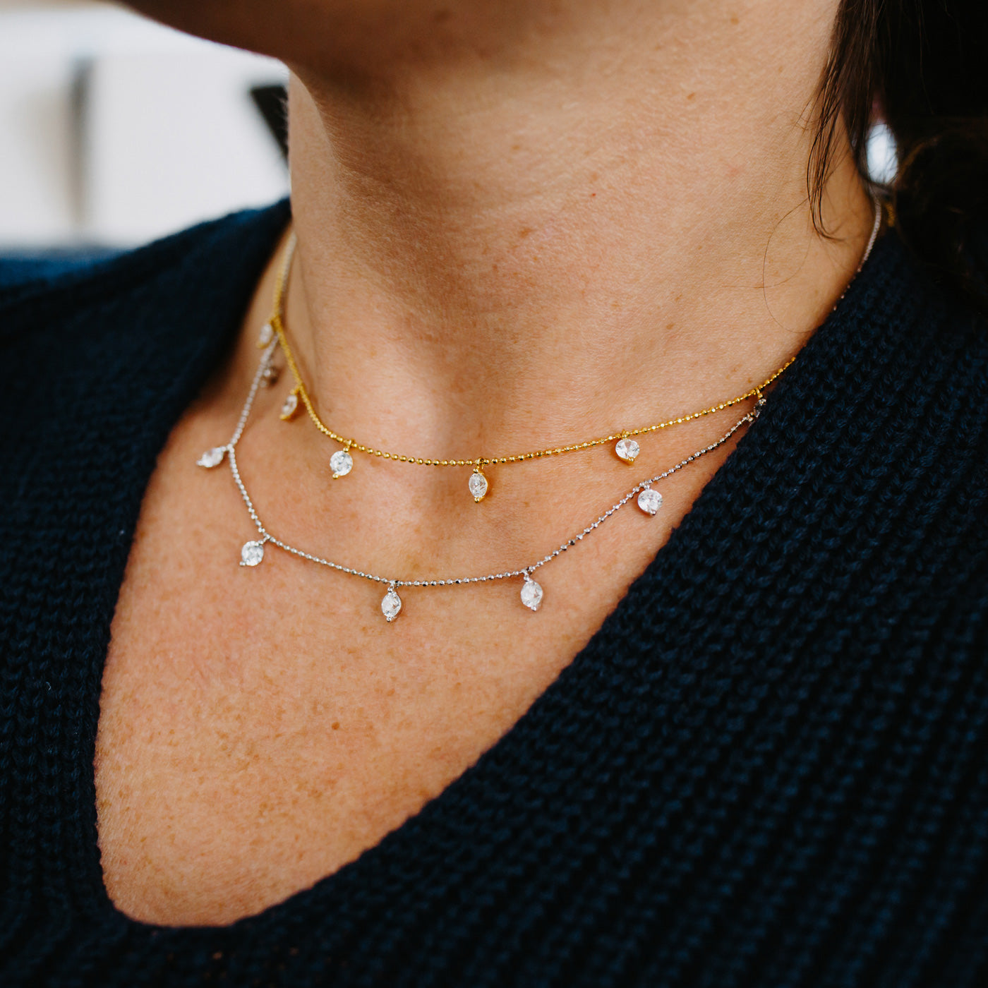 julie-julsen-hanging-crystal-kette-vergoldet-mit-7-zirkonia image 2