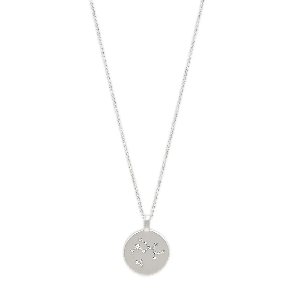 pilgrim-sagittarius-sternzeichen-kettenanh-nger-coin-versilbert-mit-kristallen image 1