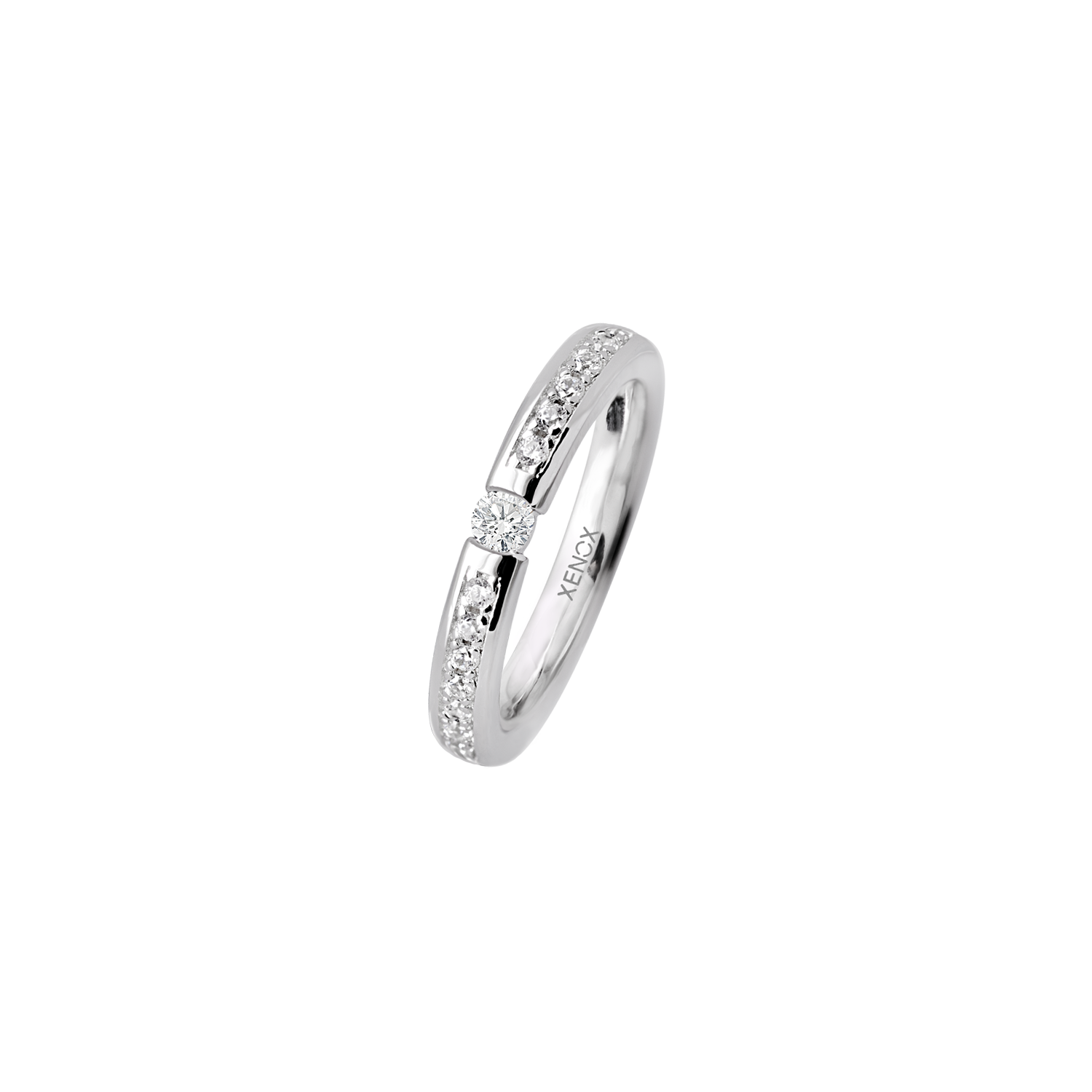 xenox-partnerring-925-sterlingsilber-mit-zirkonia-rhodiniert-2 image 1