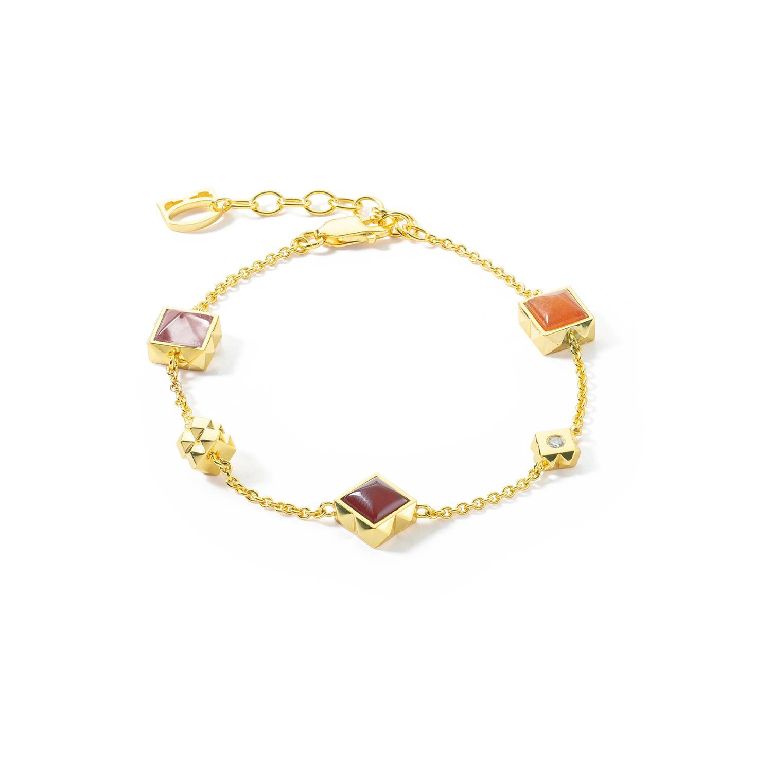 coeur-de-lion-station-collection-armband-fine-edition-gold-rot image 1