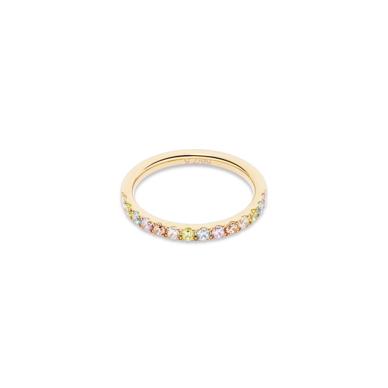 coeur-de-lion-eternal-love-ring-gold-multicolor-pastell-zirkonia-edelstahl image 1