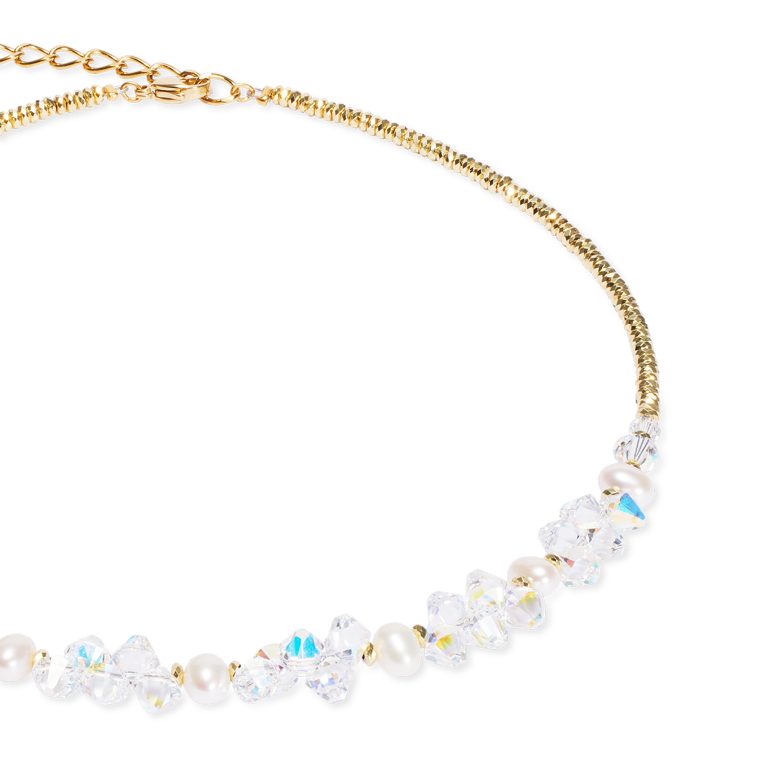 coeur-de-lion-dancing-crystals-pearls-halskette-gold-mit-s-wasserperlen image 2