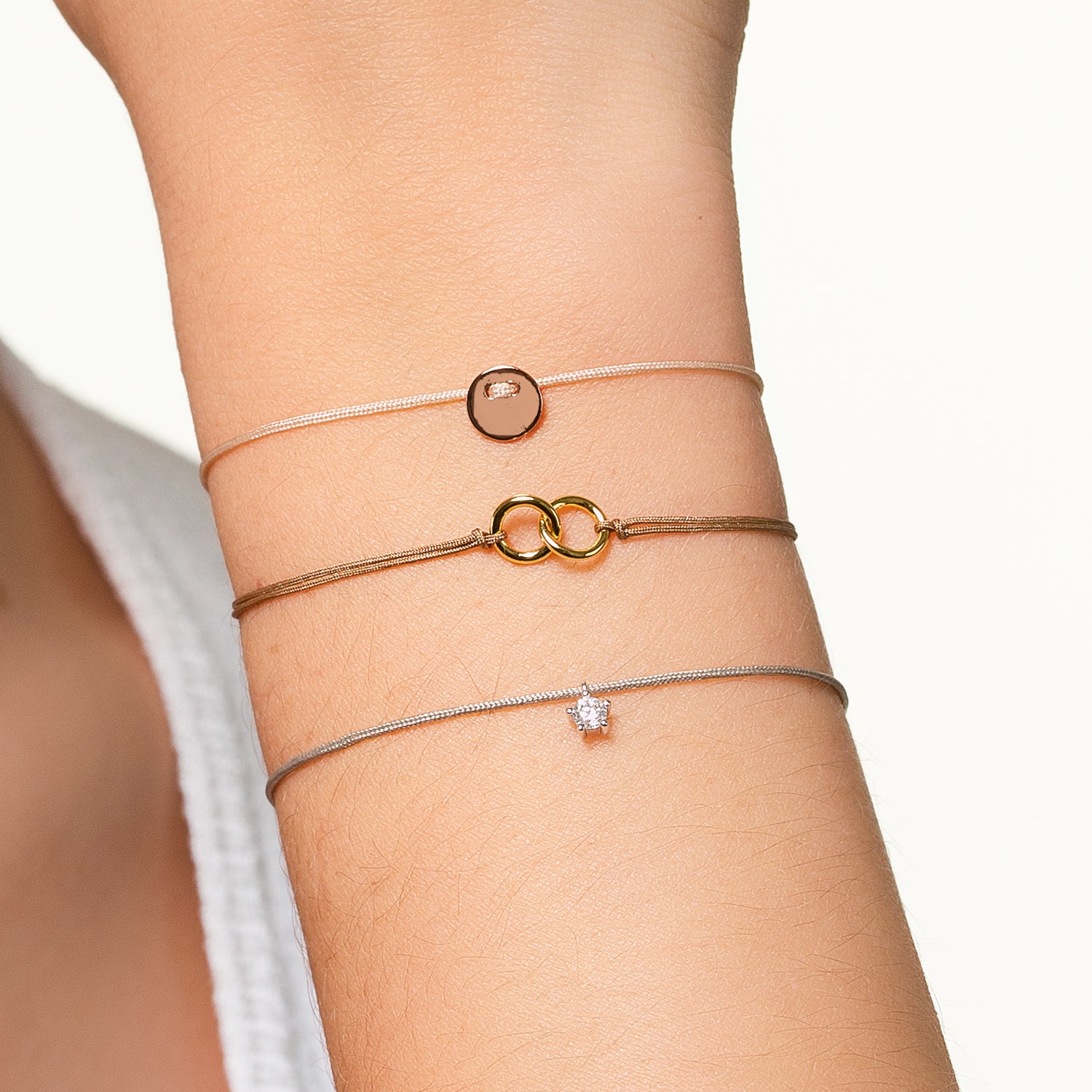 xenox-happy-armband-925-sterlingsilber-rhodiniert-mit-nylonband image 4