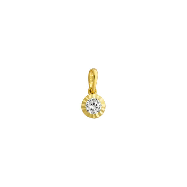 xenox-fine-anh-nger-585-gelbgold-mit-zirkonia image 1