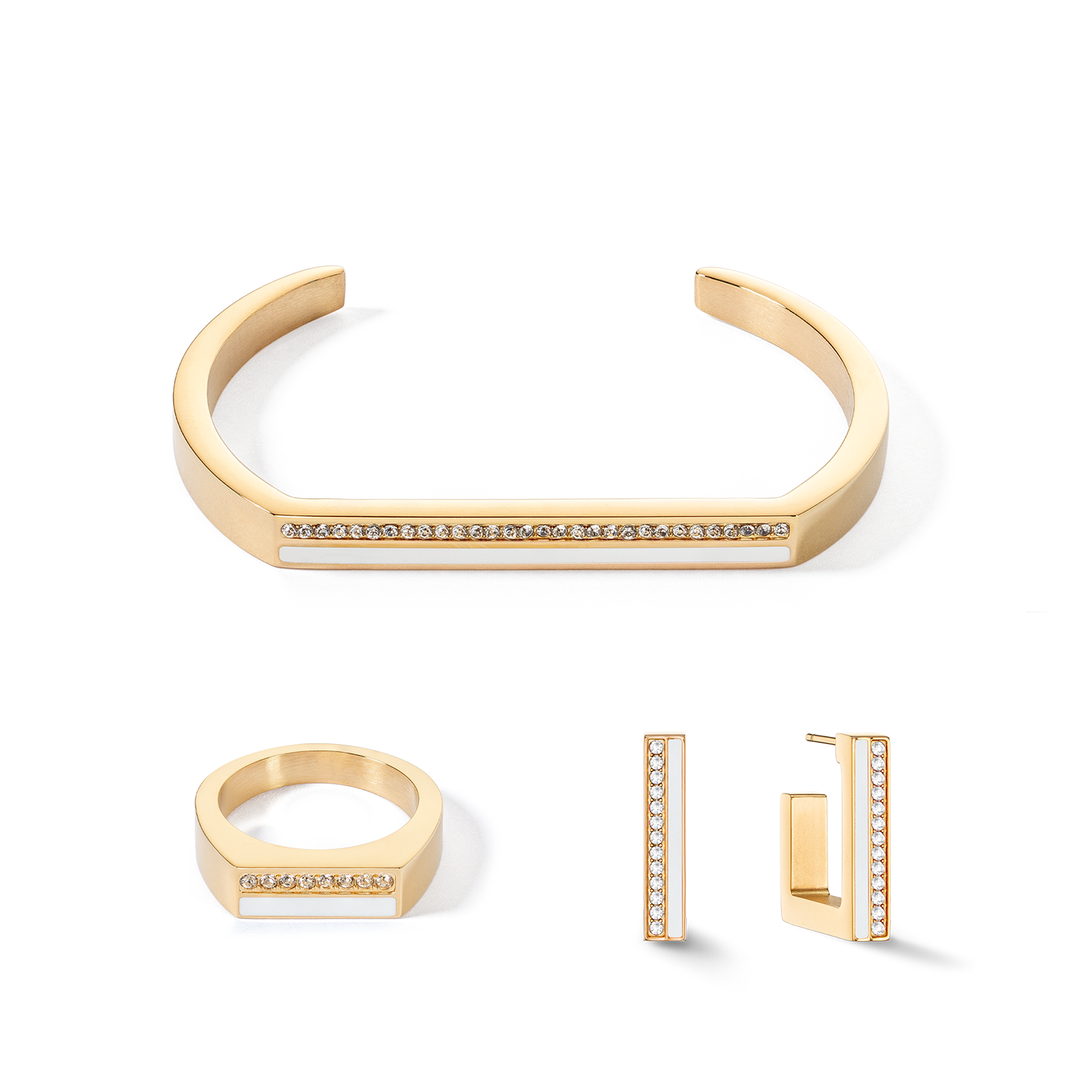 coeur-de-lion-brilliant-square-stripes-ring-gold-wei image 3