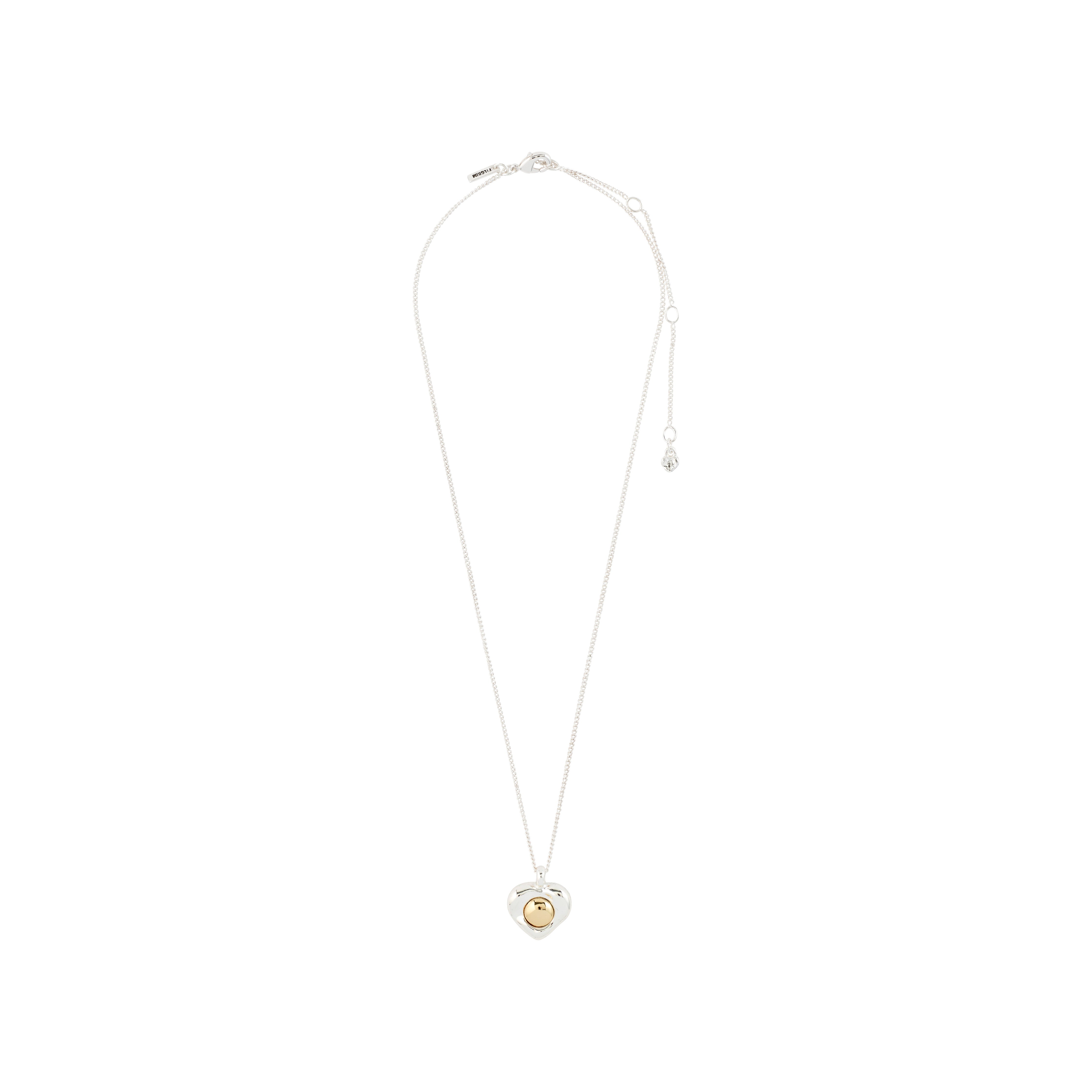pilgrim-nova-herz-halskette-silber-plated-mit-gold-herz image 7