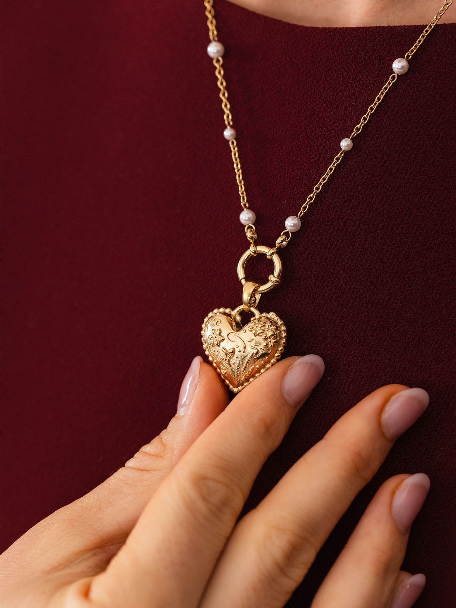 purelei-vintage-love-heart-charm-herz-anh-nger-im-vintage-aloha-look image 2