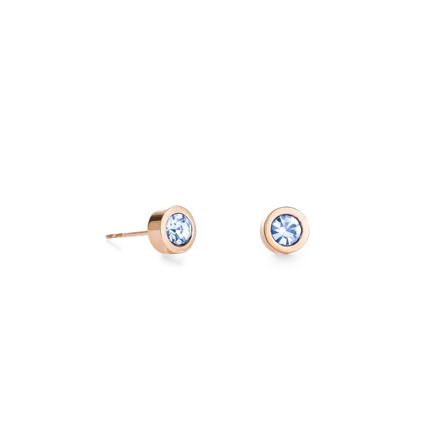 coeur-de-lion-ohrringe-kristall-edelstahl-hellblau-ros-gold image 1