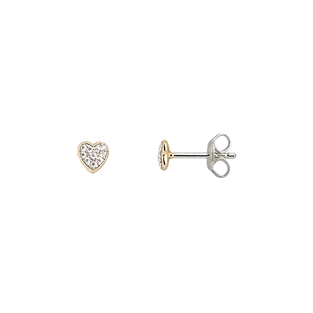 xenox-love-story-ohrringe-xs3737gn-925-sterlingsilber-18k-vergoldung-herz-zirkon image 1
