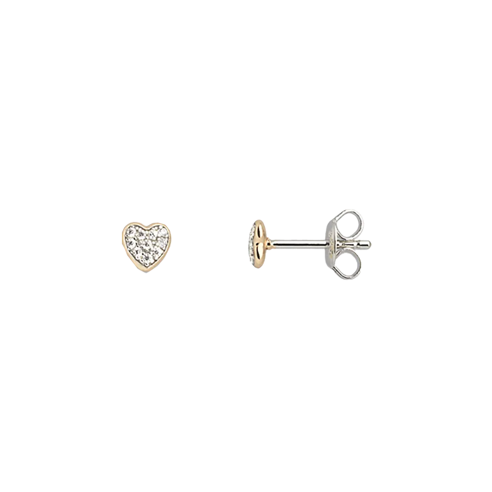 xenox-love-story-ohrringe-xs3737gn-925-sterlingsilber-18k-vergoldung-herz-zirkon image 1