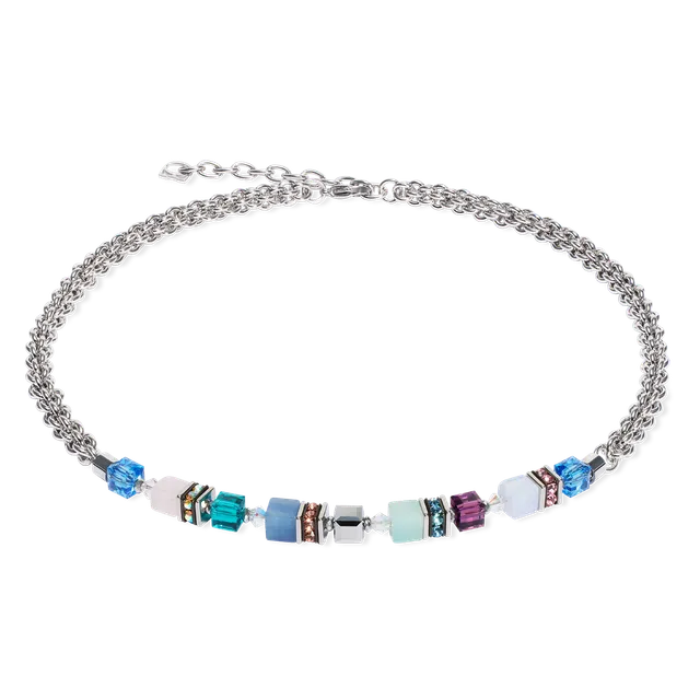 coeur-de-lion-geocube-fusion-summer-halskette-silber-couture image 1