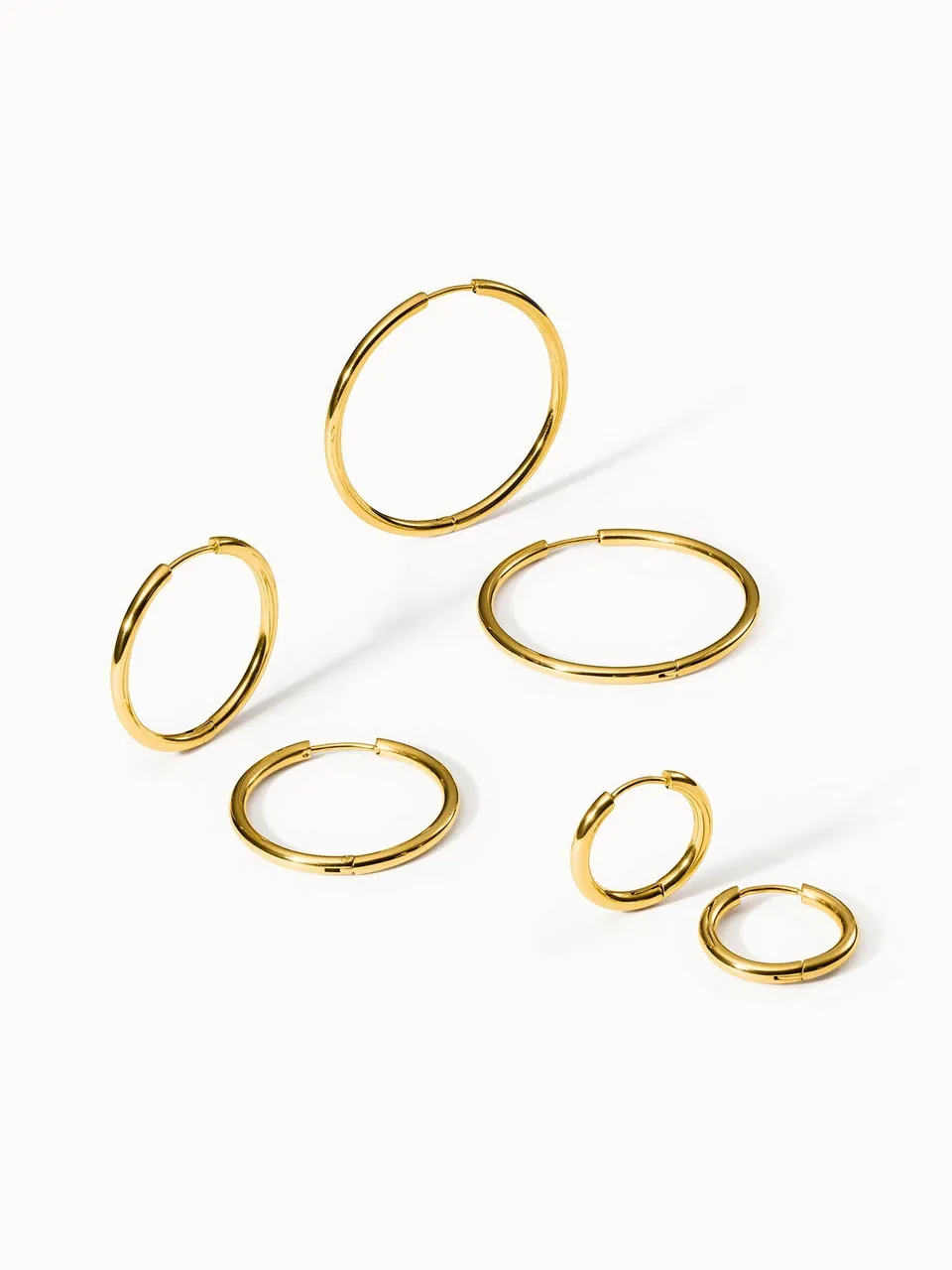purelei-echo-ohrring-set-3-paar-creolen-20-30-40-mm-in-gold-silber-ros-gold image 1