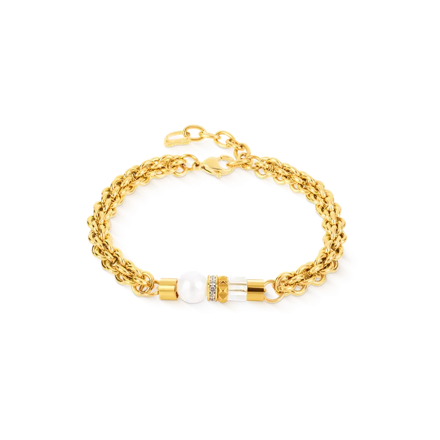 coeur-de-lion-structure-armband-gold-18-5-cm image 1