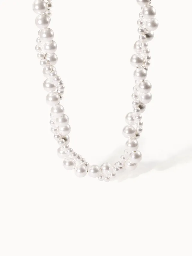 purelei-pearl-elegance-kette-zweireihig-muschelperle-40-45-cm image 1
