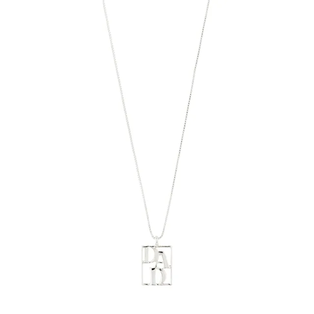 pilgrim-love-tag-dad-halskette-versilbert image 1