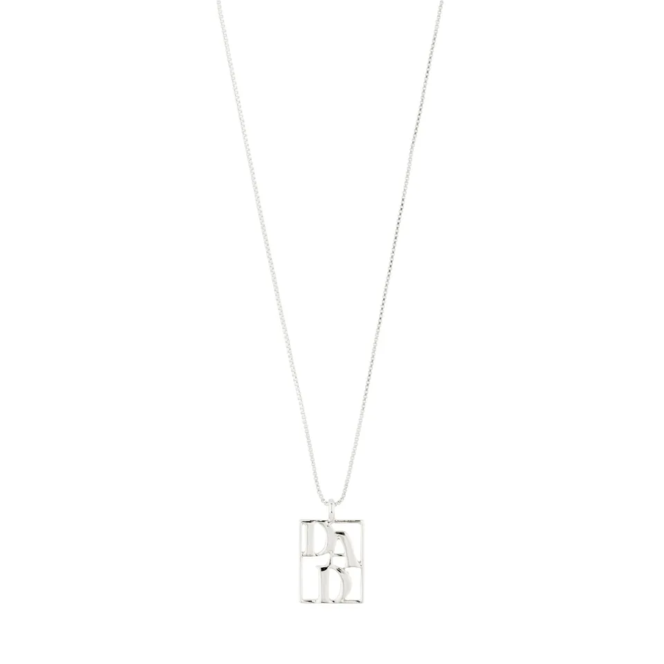 pilgrim-love-tag-dad-halskette-versilbert image 1