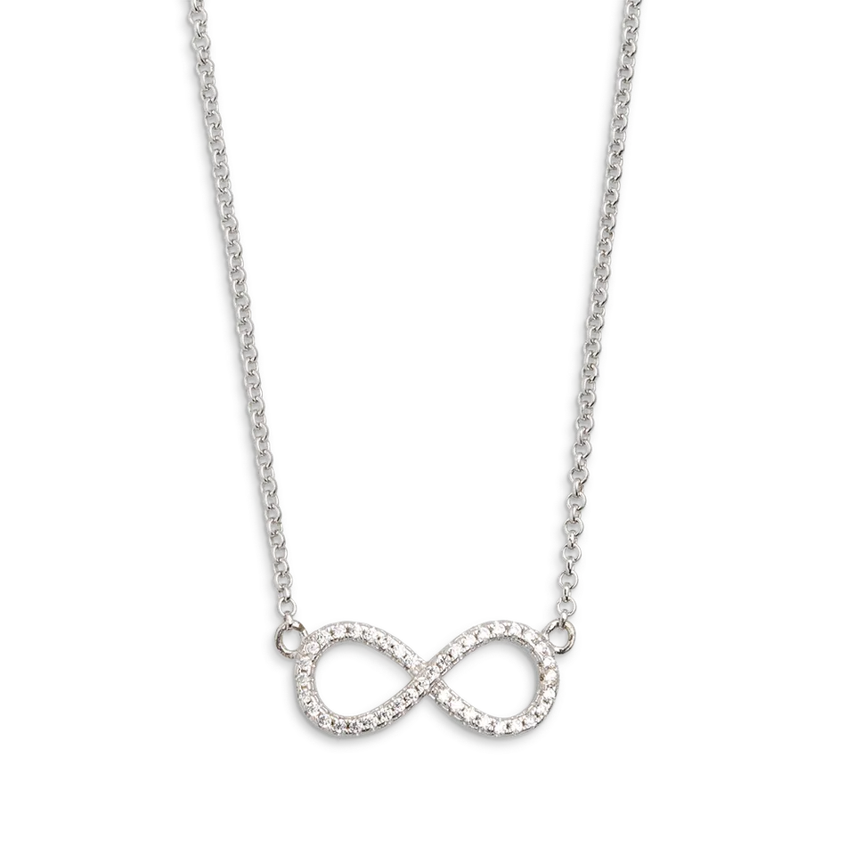 xenox-infinity-halskette-xs2765-925-sterlingsilber-rhodiniert-zirkonia image 1