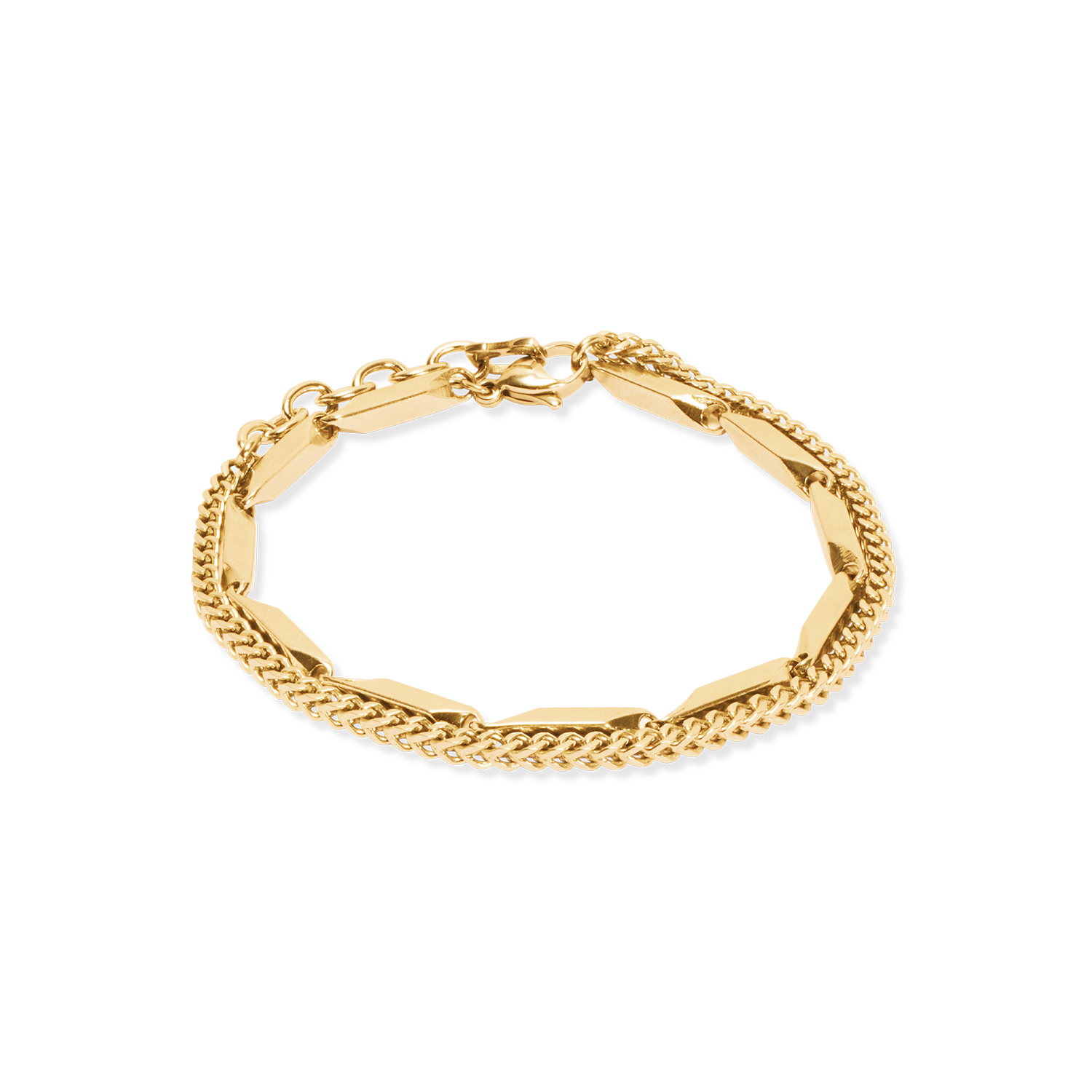 coeur-de-lion-iconic-twisted-layers-armband-gold-edelstahl image 1