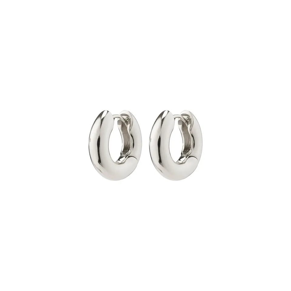 pilgrim-aica-chunky-huggie-hoops-silberplattiert image 1