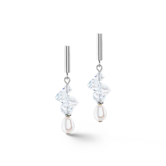 coeur-de-lion-ohrringe-dancing-crystals-pearls-silber-kristall-mit-s-wasserperle image 1