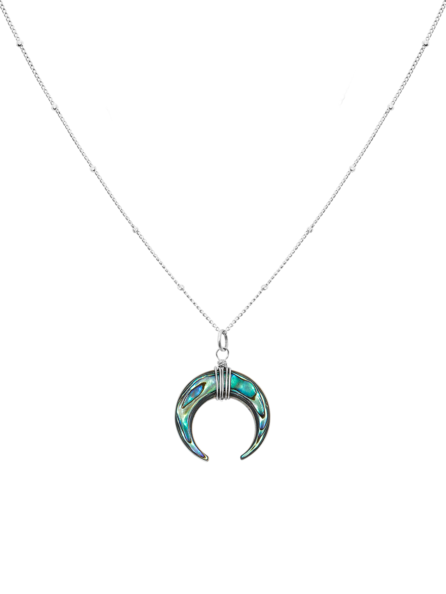 purelei-paua-kette-mit-sichelmond-anh-nger-aus-abalone image 4