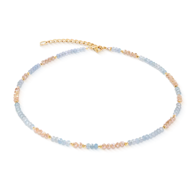 coeur-de-lion-halskette-rhythm-jade-sky-gold-aqua-42-cm image 1