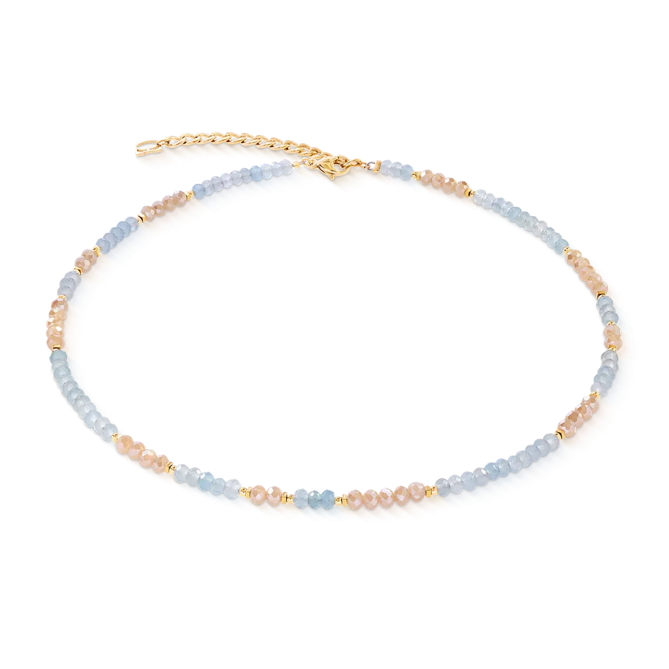 coeur-de-lion-halskette-rhythm-jade-sky-gold-aqua-42-cm image 1