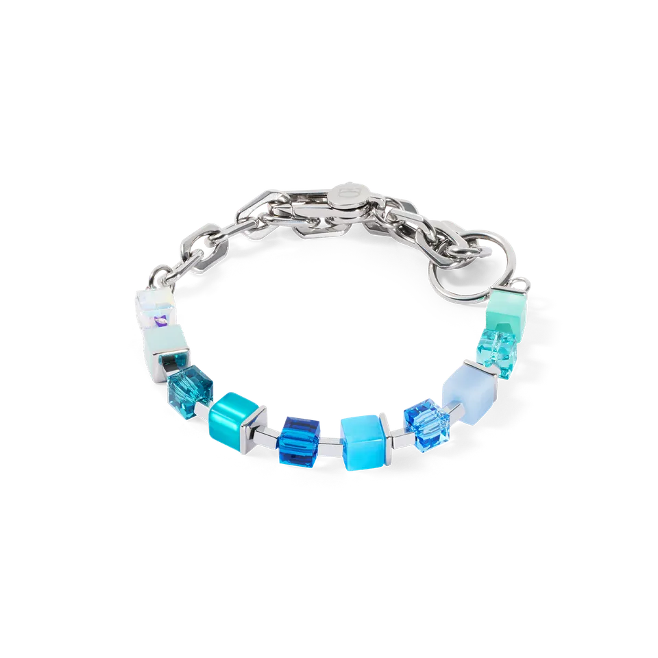 coeur-de-lion-cube-fusion-charm-armband-silber-ocean image 1